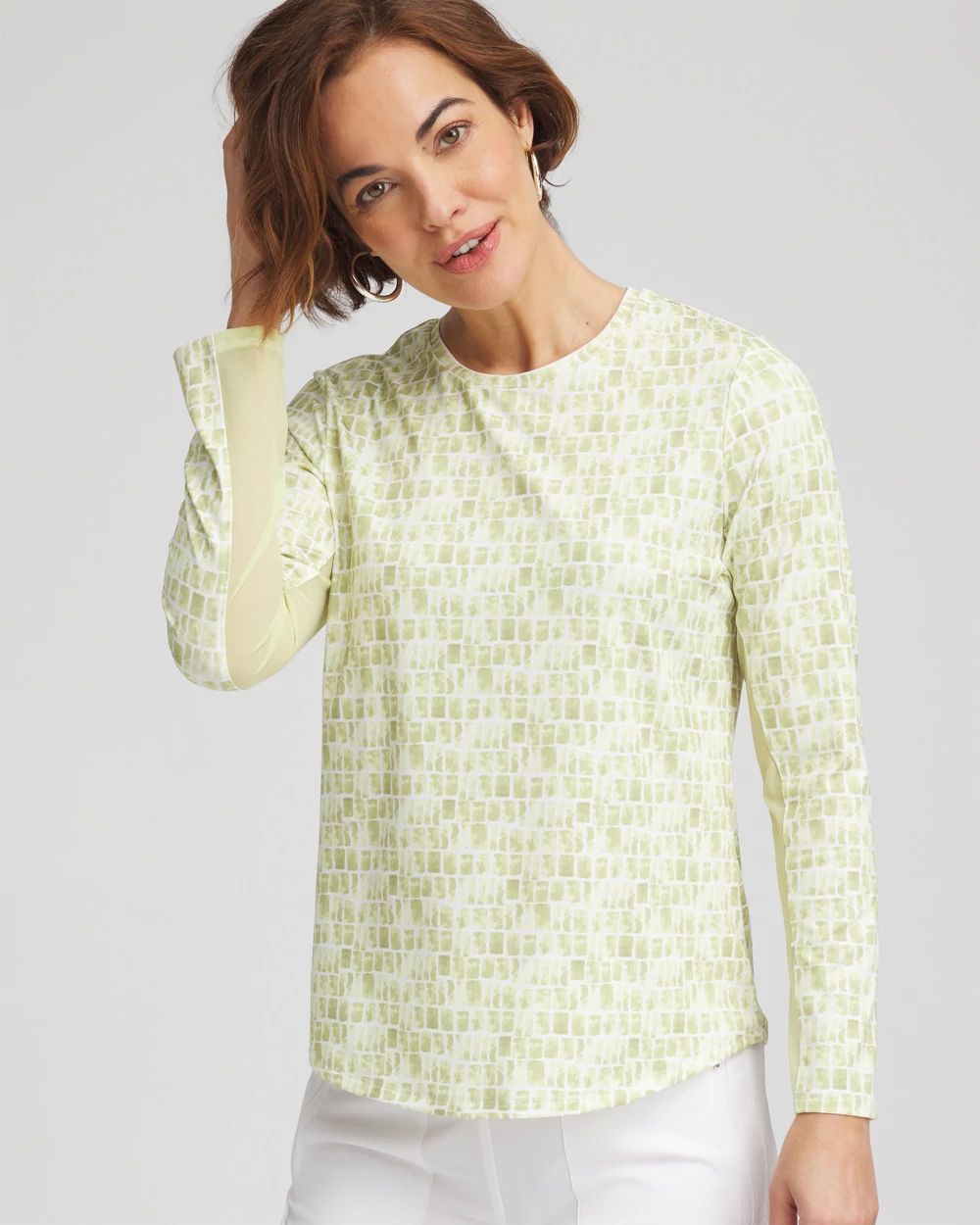 Zenergy® UPF Tile Long Sleeve Top | Chico's